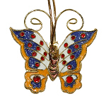 Schmetterling, Deko, Cloisonne Emaille, 0392